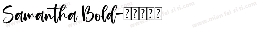 Samantha Bold字体转换